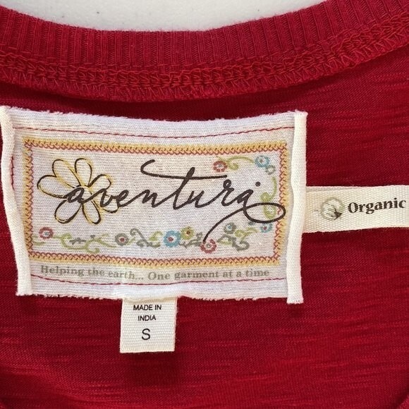 Aventura Schaffer Organic Cotton Floral Embroidery Sleeveless Dress Athleisure - Picture 9 of 15